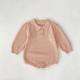 Infant Small Square Collar Knitted Long Sleeve
