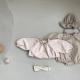 Baby Cotton Wooden Ear Collar Button Jumpsuit Romper