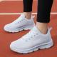 All Black Sneaker Womens Lightweight Mesh Breathable Casual Soft Bottom Running Shoes