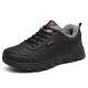 Artificial Leather Cotton Fur Mens Leather Casual Sneaker Warm Shoes