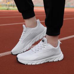 Mens And Womens Flying Woven Breathable Running Shoes Couples Casual Sneakers