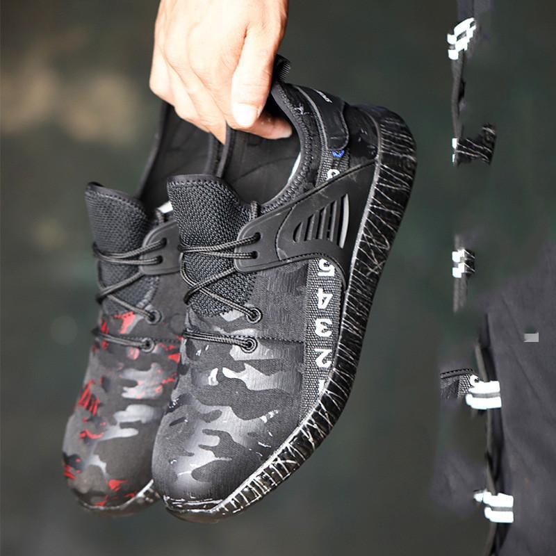 Mens And Womens Anti-smashing And Anti-puncture Penetration Light-weight Safety Shoes