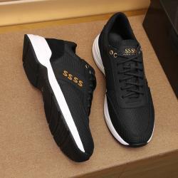 Mens Outdoor All-matching Fashion Leather Sneakers