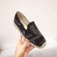 Womens Thick-soled All-match Lazy One-step Rhinestone Fashion Casual Shoes