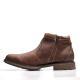 Mens Ankle Zipper Boots Winter Warm Shoes Mens Boots
