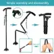 LED Walking Stick Cane Safety All Terrain Pivoting Base Folding Cane Travel