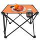 1Pc 2Pc Options Foldable Camping Table Portable Picnic Table Lightweight Travel Desk With 2 Cup Holders Carrying Bag Color Options Black Orange Green Red Blue Navy Blue