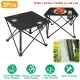 1Pc-2Pcs Options - Foldable Camping Table Portable Picnic Table Lightweight Travel Desk With 2 Cup Holders Carrying Bag