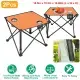 1Pc-2Pcs Options - Foldable Camping Table Portable Picnic Table Lightweight Travel Desk With 2 Cup Holders Carrying Bag