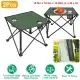 1Pc-2Pcs Options - Foldable Camping Table Portable Picnic Table Lightweight Travel Desk With 2 Cup Holders Carrying Bag