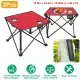 1Pc-2Pcs Options - Foldable Camping Table Portable Picnic Table Lightweight Travel Desk With 2 Cup Holders Carrying Bag
