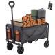 Foldable Trolley, With Wheels, Foldable, Large Capacity, 330 Pounds, Multi-functional Trolley, Heavy-duty Design, With Elastic Handles