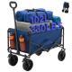 Foldable Trolley, With Wheels, Foldable, Large Capacity, 330 Pounds, Multi-functional Trolley, Heavy-duty Design, With Elastic Handles