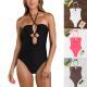 Sexy Slim-fit Hollow-out Halter Swimsuit