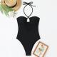 Sexy Slim-fit Hollow-out Halter Swimsuit