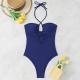 Sexy Slim-fit Hollow-out Halter Swimsuit