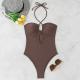 Sexy Slim-fit Hollow-out Halter Swimsuit