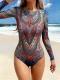 Womens One-Piece Swimsuit Sun-Protective Quick-Drying Bikini