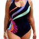 Plus-size Figure-flattering Racing Swimsuit