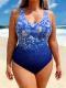 Plus-size Figure-flattering Racing Swimsuit