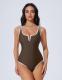 New Style One-Piece Patchwork Sexy Deep-V Bikini