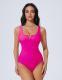 New Style One-Piece Patchwork Sexy Deep-V Bikini