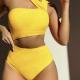 Sexy One-shoulder Tube-top One-piece Bikini