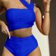 Sexy One-shoulder Tube-top One-piece Bikini