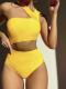 Sexy One-shoulder Tube-top One-piece Bikini