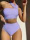 Sexy One-shoulder Tube-top One-piece Bikini