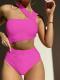 Sexy One-shoulder Tube-top One-piece Bikini