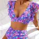 Floral-print Bikini Bottoms With Dual Strings