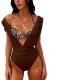 2026 Two-Piece Swimsuit Womens Deep V-Neck Beach
