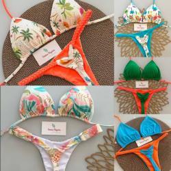 Womens Fresh-Style Printed Bikini Swimsuit