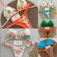 Womens Fresh-Style Printed Bikini Swimsuit