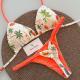 Womens Fresh-Style Printed Bikini Swimsuit