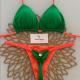 Womens Fresh-Style Printed Bikini Swimsuit