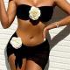 Resort 3D Floral Two-Piece Swimsuit