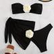 Resort 3D Floral Two-Piece Swimsuit