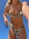 Tube-top Backless Lace-up Sexy Bikini Two-piece Swimsuit