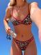 Tube-top Backless Lace-up Sexy Bikini Two-piece Swimsuit