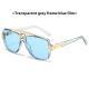 Square Retro Square Sunglasses Fashion Metal Sunglasses