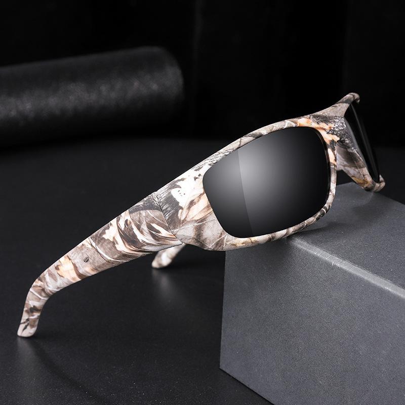 Retro Camouflage Frame Polarized Glasses Outdoor Riding Shading