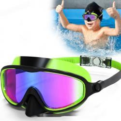 Childrens Large Frame Waterproof Anti-fog Outdoor Swimming Goggles