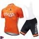 Orange Short Sleeve 12D Cycling Jersey Summer Sports Suit
