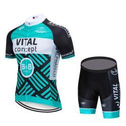 Vital Sports Mens Black JERSEY SHORTS Bib Set