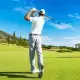 Portable Fiberglass Golf Swing Stick, Improve Grip & Shot Accuracy Golf Warm-Up Tool For Beginners & Pros-Blue