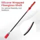 Portable Fiberglass Golf Swing Stick, Improve Grip & Shot Accuracy Golf Warm-Up Tool For Beginners & Pros-Red