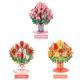 3D Creative Paper Cutout Of Detachable Flowers