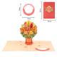 3D Creative Paper Cutout Of Detachable Flowers